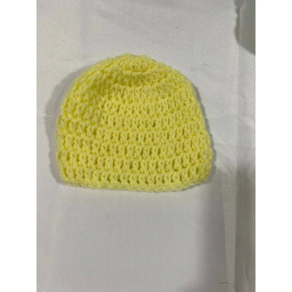 Infant headgear newborn bonnets toddler beanies unisex four hand knit